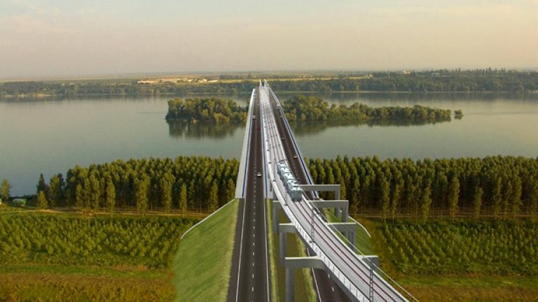 Така би трябвало да изглежда вторият мост на Дунав в края на 2012 г.