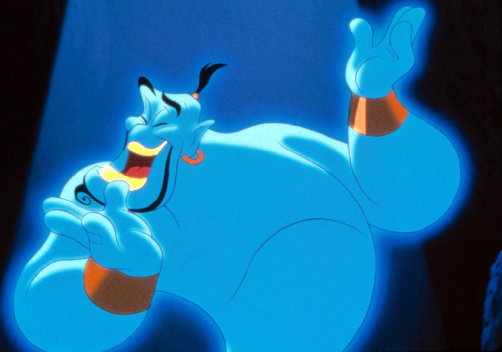 \"Аладин\" (Aladdin, 1992)
Изненада! Да, Джинът от анимацията е Робин Уилямс. Ако не го знаете, сега със сигурност ще гледате по друг начина на филма. Каквото и да говорим, това наистина е едно от най-добрите превъплъщения на актьора.