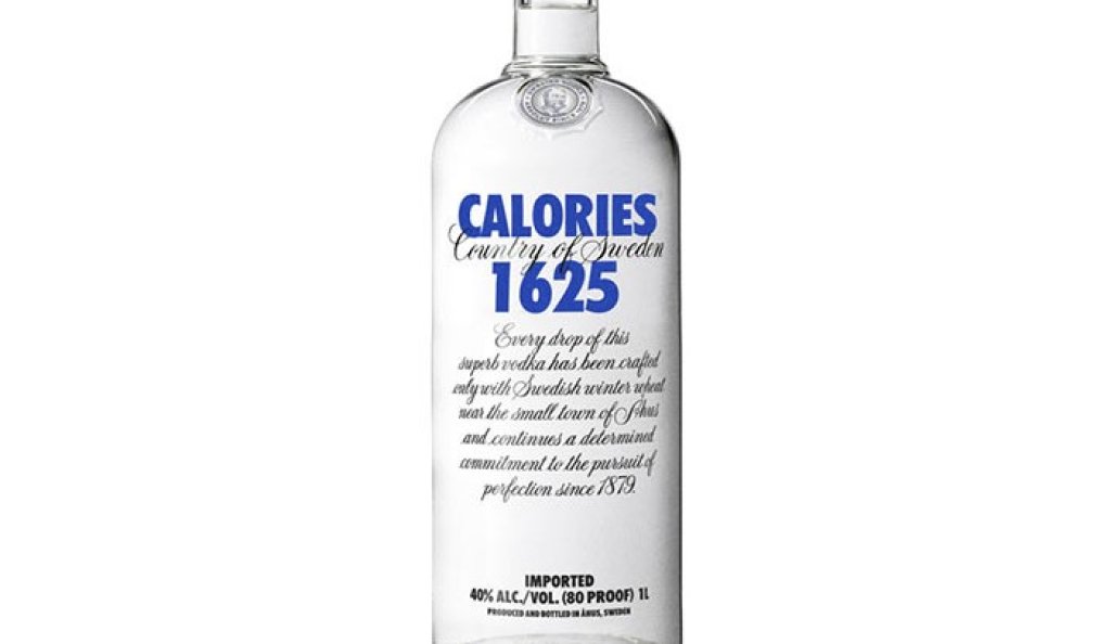 1625 калории в бутилка водка Absolut