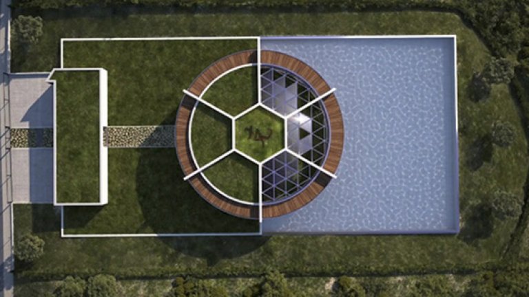 2. Лионел Меси - Меси, разбира се, избра алтернатива на архитекта на Роналдо. Нали са конкуренти...
Луис де Гаридо проектира дома на аржентинеца, който е с вплетени детайли от футболни игрища и номера, с който Меси ниже гол след гол - 10.