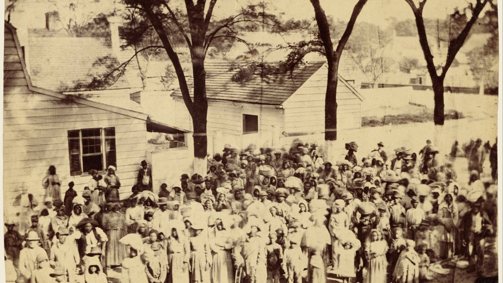 Timothy_H._O'Sullivan_(American_-_Slaves,_J._J._Smith's_Plantation,_South_Carolina_-_Google_Art_Project