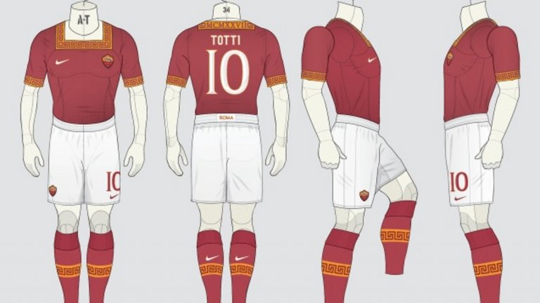 12 брутално яки модела за новия екип на Рома, създадени от феновете