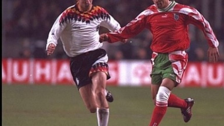 1995 г. Германия е сломена за втори пореден път, след като повежда с 2:0 на "Васил Левски".