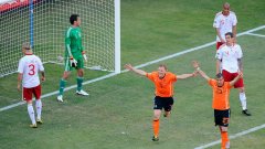 Преди две години - на Мондиал 2010 Холандия победи Дания с 2:0 в груповата фаза