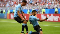 Уругвай удари Русия и излиза от група А с пълен актив от 9 точки