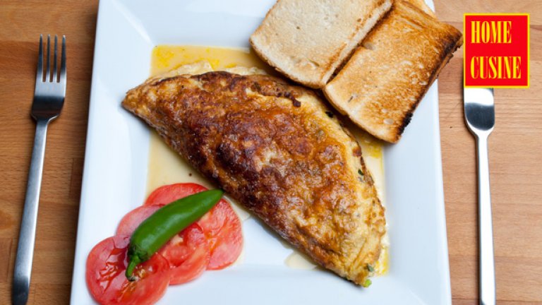 Омлет със спанак и козе сирене