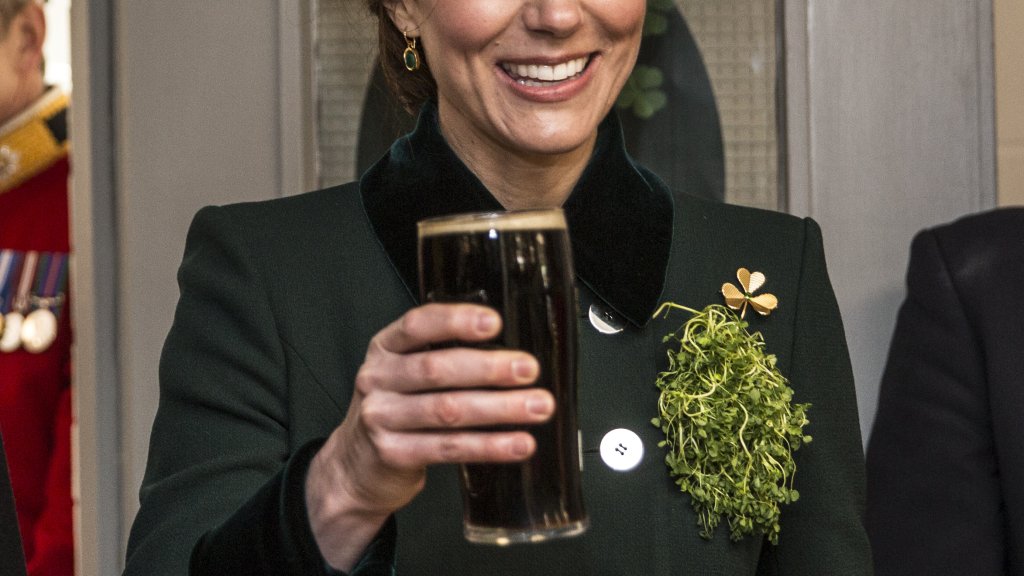 The Duke And Duchess Of Cambridge Attend The Irish Guards St Patrick's Day Parade