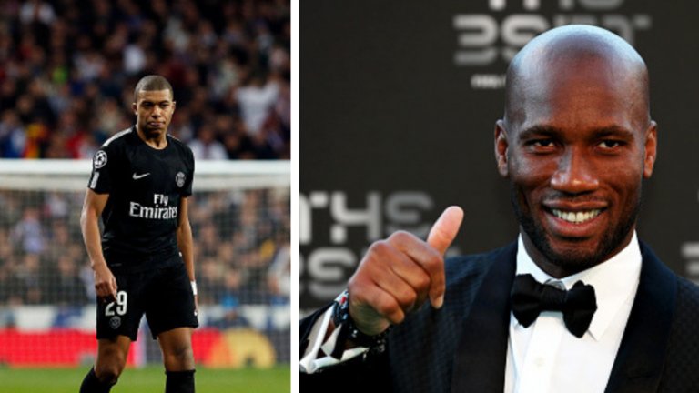 Дрогба се реваншира на Мбапе и си направи селфи с него с 10-годишно закъснение