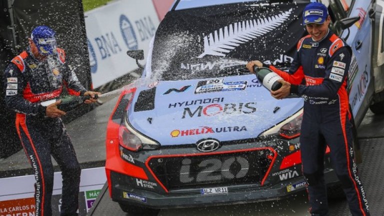 Хейдън Падън спечели в Аржентина първата си победа в световния рали шампионат