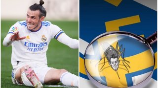 Гарет Бейл бе изобразен като паразит с дълъг хобот като на комар, с който смуче не кръв, а милиони евро от Реал Мадрид