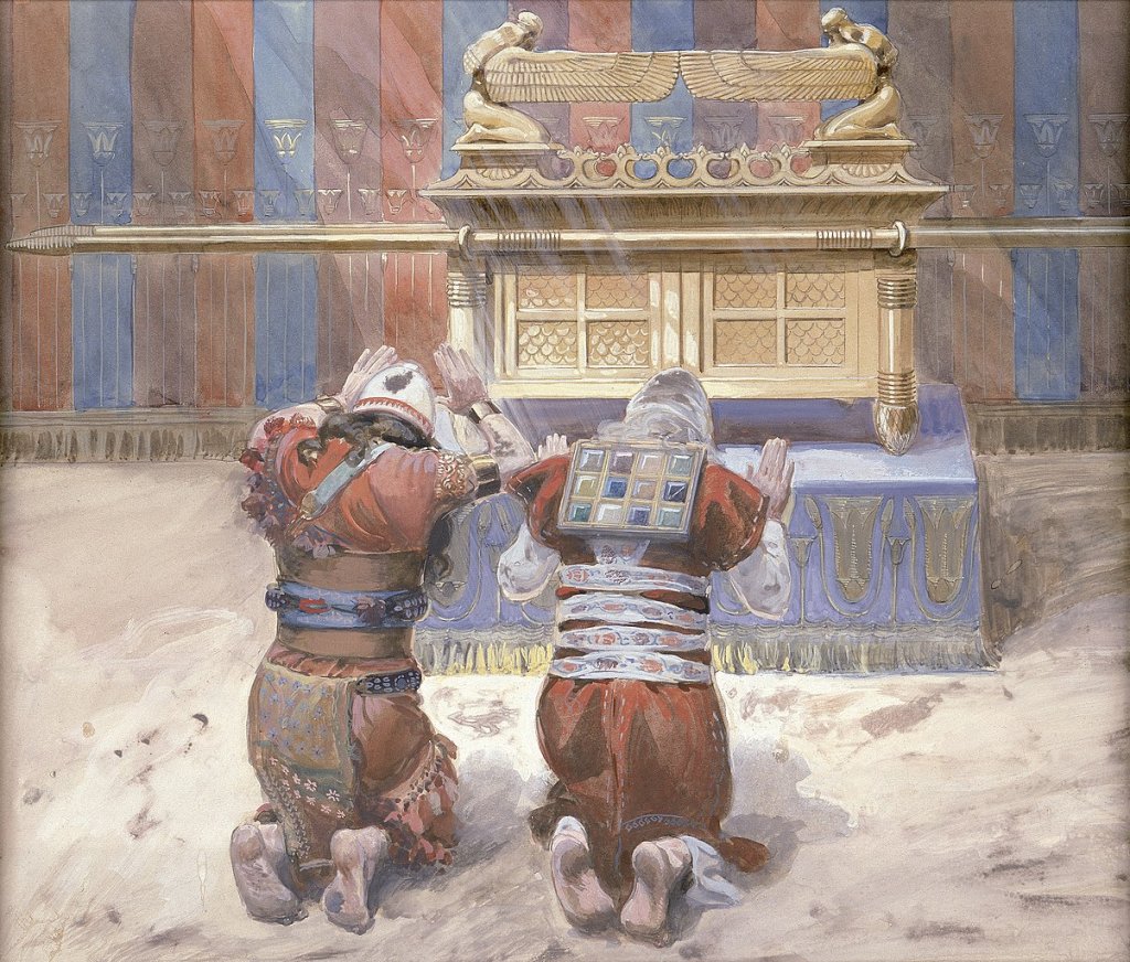 Tissot_Moses_and_Joshua_in_the_Tabernacle