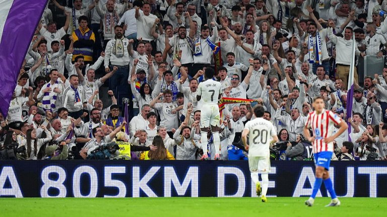 Обрат, червен картон, дузпа и три точки за Реал в дербито с Атлетико