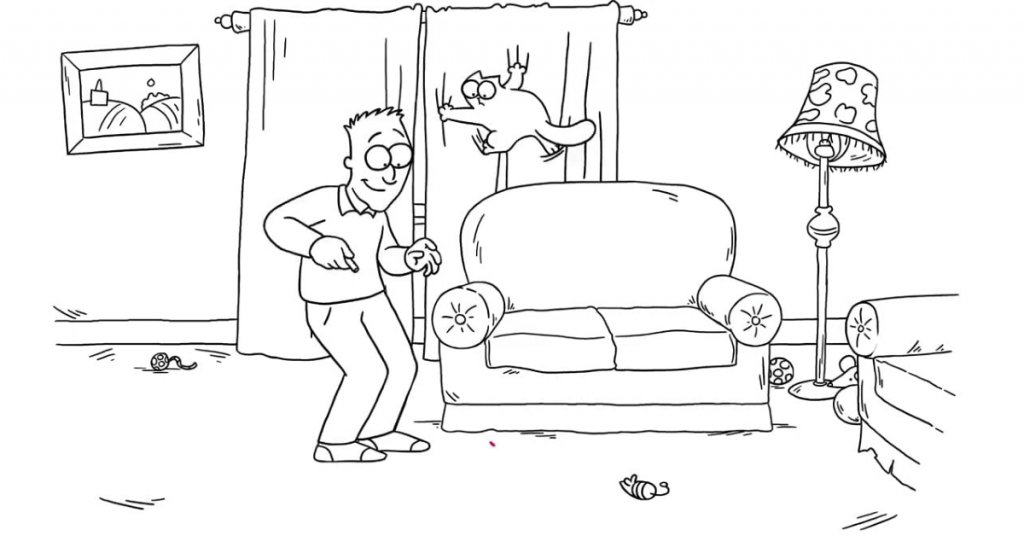 “Котката на Саймън”
Черно-бялата анимационна поредица е създадена точно за ценителите на британското чувство за хумор. Главният герой е типичната домашна котка - интелигентна, нахална, пакостлива, но и привързана към своя стопанин Саймън, макар и да не му показва любовта си по обичайния начин. Сериите проследяват нормалното им ежедневие, което ще накара много собственици на котки да се усмихнат с ирония.