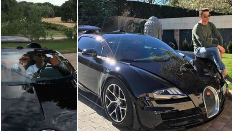 Bugatti Veyron
През 2010-а това стана най-бързият сериен модел автомобил в света, развивайки 407 км/ч и логично стана мечтата на всеки фен на суперколите, който може да си позволи цената от 1,7 млн. долара - за CR7 обаче те изобщо не са проблем.