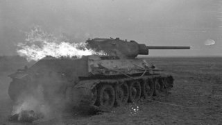 Russland, Brennender T-34