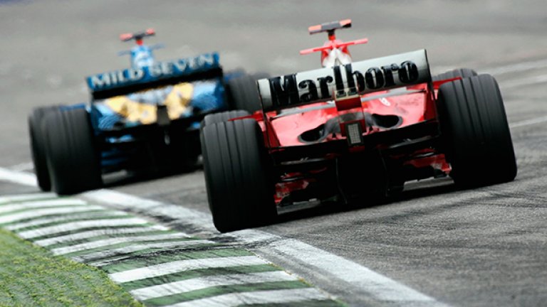 През 2005 Фернандо Алонсо и Renault успяха да сложат край на хегемонията на Шуми и Скудерията