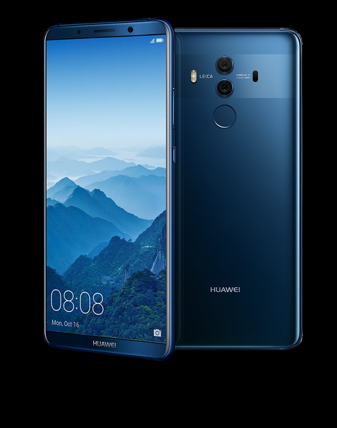 Mate 10 Pro е с 16:9 екран 6 инча екран и сензор за пръстовия отпечатък изнесен отзад