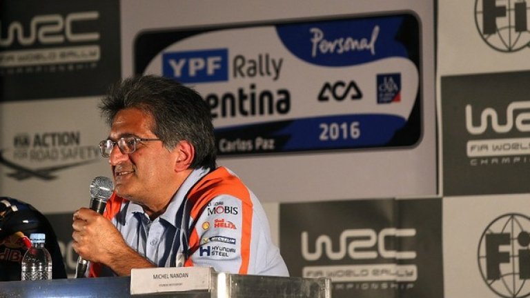 Шефът на тима на Hyundai в световния рали шампионат Мишел Нандан похвали Падън