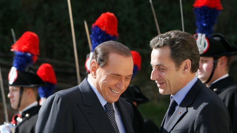 Кавалерът към Саркози: "Жена ти аз съм ти я намерил". Става дума за Карла Бруни.