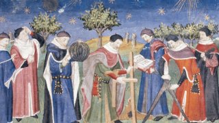 Studying_astronomy_and_geometry