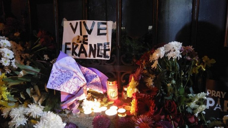 София се поклони пред траура на Франция