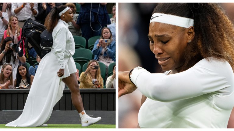 Серина пристигна на Уимбълдън като кралица, но напусна през сълзи след само 34 минути