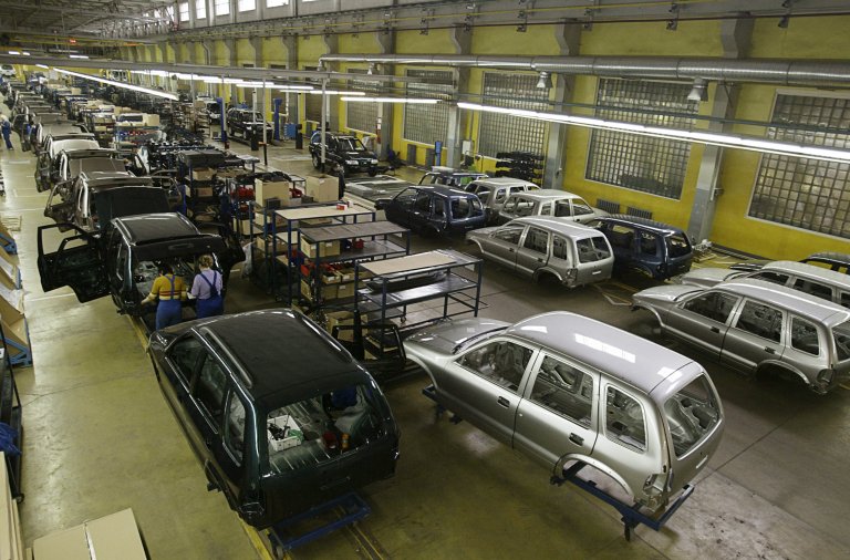 Кадър от автомобилната фабрика в Нижни Новгород