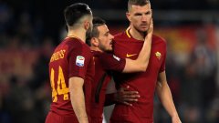 Футболистите на Рома имаха много тежки моменти през второто полувреме, но успяха да запазят интригата за реванша