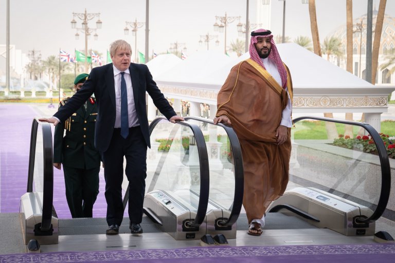 Борис Джонсън е едва вторият по-значим западен лидер, посетил Саудитска Арабия след убийството на журналиста Джамал Хашогджи през 2018 г. 