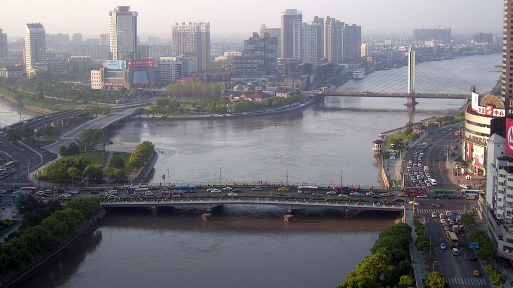 Juncture_of_three_main_rivers_in_Ningbo_China