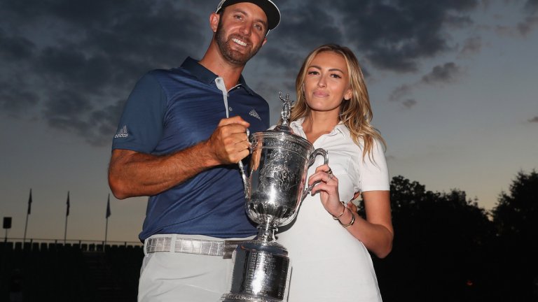 Полина Грецки и Дъстин Джонсън
Той е един от най-добрите голф играчи в света, а съпругата му е модел, певица и дъщеря на най-великия хокеист в историята Уейн Грецки. Полина нямаше голям успех в музикалните си начинания, но е известна в модните среди и вече получи няколко дребни роли в Холивуд. Все пак, ако кариерата на Джонсън се развива според очакванията, той скоро ще надмине жена си по приходи.