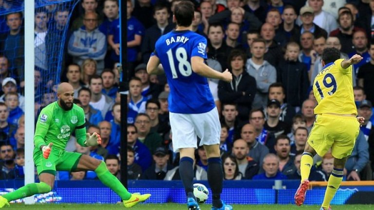 Евертън - Челси 3:6. За първи път през сезона отборът на Моуриньо изглеждаше плашещо силен.