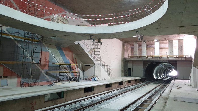 Новото трасе на метрото в София е почти готово