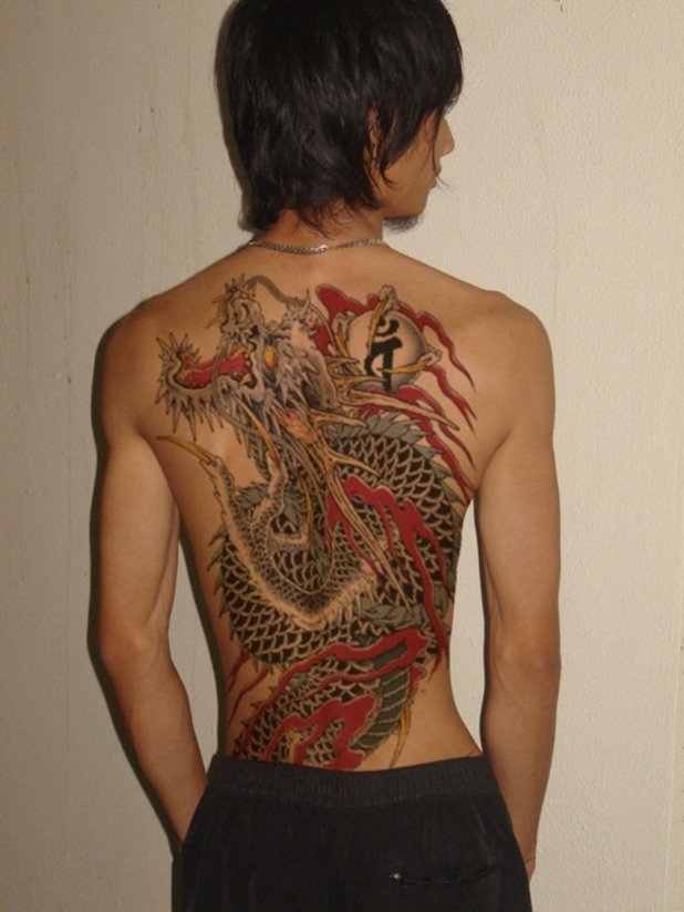 Модерна татуировка в стил "якудза"