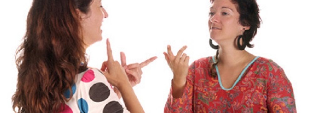 deaf persons hand demonstrating