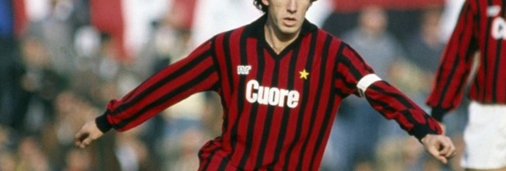 3. Франко Барези
Най-дълго служилият капитан на Милан, който носи лентата в 19 от своите 20 сезона при "росонерите". Барези има 719 мача и 6 титли от Серия "А" с екипа на отбора.