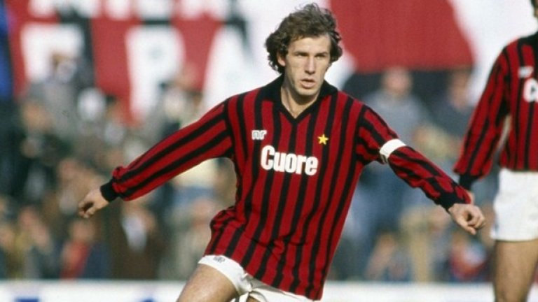 3. Франко Барези
Най-дълго служилият капитан на Милан, който носи лентата в 19 от своите 20 сезона при "росонерите". Барези има 719 мача и 6 титли от Серия "А" с екипа на отбора.