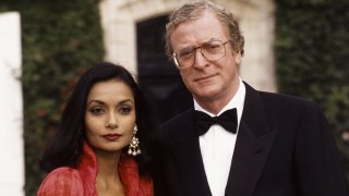 Michael Caine et sa femme à Bordeaux en 1990