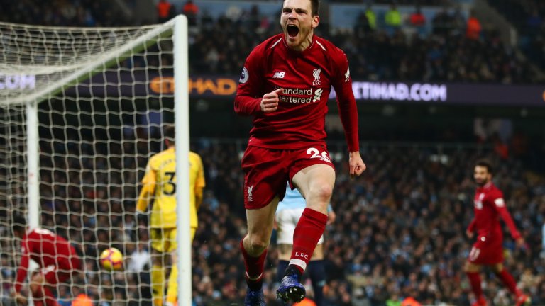 Вчера Анди Робъртсън добави още две асистенции и вече има 11 във Висшата лига и общо 13 за сезона