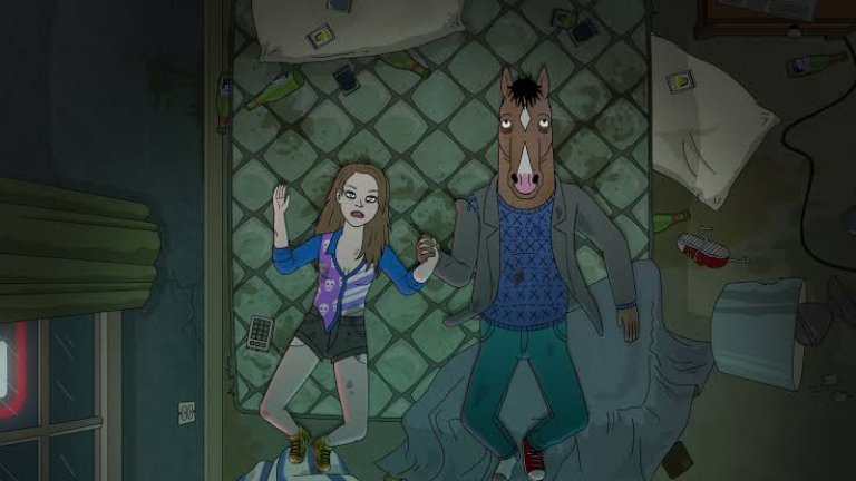 "Конят Боджак" (BoJack Horseman)
BoJack Horseman на стрийминг платформата Netflix е анимация за възрастни, която осмива холивудския начин на живот, като някои от шегите за известните личности са толкова завоалирани, че трябва да гледате епизодите отново, за да ги хванете. Комедията на сериала не се изчерпва само с популярните имена на индустрията, а разиграва и почти всички филмови клишета, някои от които могат да се изпуснат при първото гледане. И междувременно се задават някои прозорливи въпроси за човешкото съществуване, родени в главата на анимационен кон.