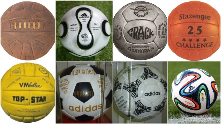 Вижте в галерията топките от САЩ'94 нататък.