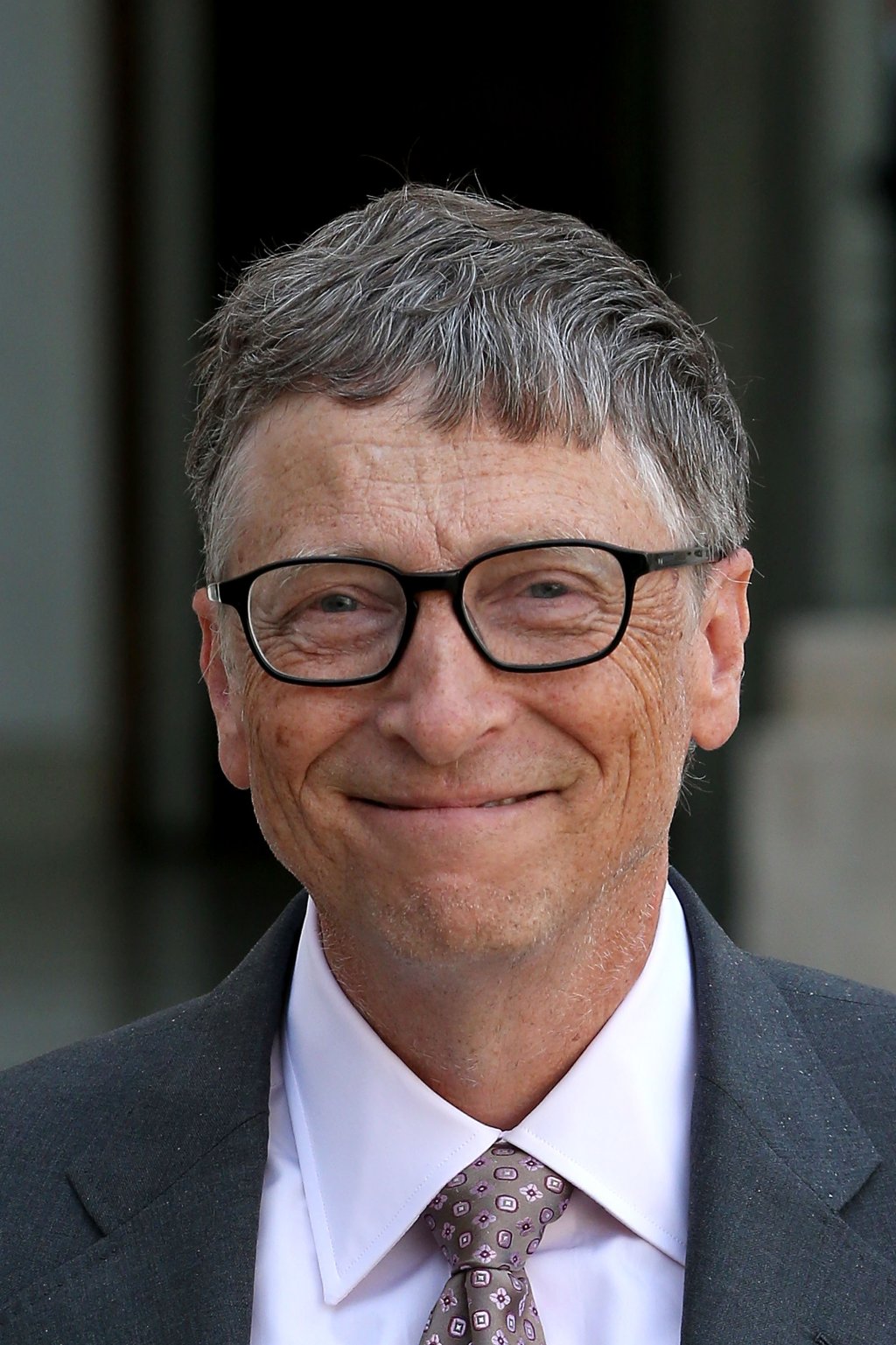 French President Francois Hollande Receives Bill Gates At Elysee Palace