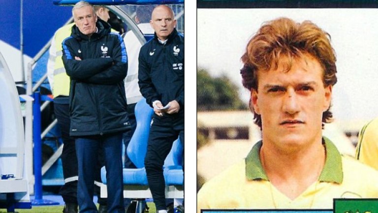 Франция - Дидие Дешан
Той започва пътя си като състезател на Нант, където изиграва 111 мача. През 1989-а подписва с Марсилия, където два пъти става шампион на страната и печели Шампионската лига. Но Ювентус е отборът, в който Дешан си извоюва статута на легенда. Французинът бе част от отбора на торинци, който на три пъти триумфира в Серия "А" и веднъж в Шампионската лига, а освен това по негово време "старата госпожа" прибави във витрината си още Копа Италия, Суперкупата на Европа и Интертото къп.
Треньорският му път също започва добре. Той пое френския национален отбор през 2012-а, а две години по-късно "петлите" достигнаха до четвъртфиналите на световното първенство в Бразилия.