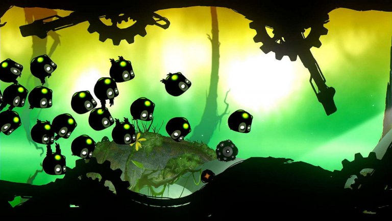 Badland (безплатна, iOS/Android)
Badland е приключение в една живописна гора, където се е случило нещо страшно. Нивата са достатъчно кратки, за да завършите едно или две само за няколко минути. Освен това, играта има чекпойнти, така че може да спрете по всяко време. Визията е страхотна, а геймплеят е находчив и зарибяващ. Ако ви хареса, не пропускайте и нейното продължение Badland 2 за същите платформи.