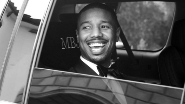 Aмериканският актьор Майкъл Б.Джордан сложи тази черно-бяла снимка от вечерта преди церемонията в профила си.