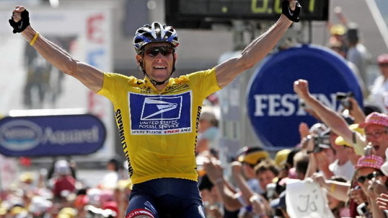 24 юли 2005 г. Ланс Армстронг вдига победно ръце и за седми път печели най-тежкото състезание в колоезденето - Тур дьо Франс. Нечуваното постижение днес се счита за измама след разкритията за допинга, който е ползвал Армстронг. Седемте му титли са отнети, заради един от най-скандалните случаи със забранени стероиди в историята на спорта.