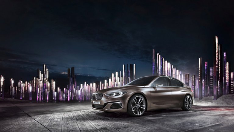 Концептуалният Compact Sedan на BMW дава интересен поглед към бъдещото на 1-ата серия на марката, а серийното му производство се очаква да започне още през 2017 година.