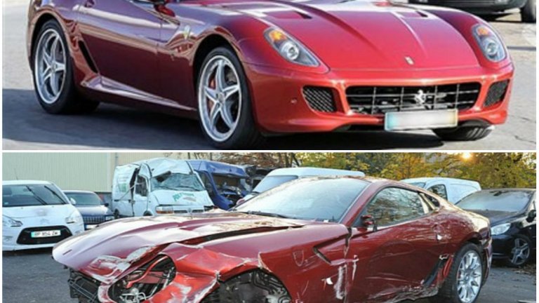 Ferrari 599 GTB Fioriano
Преди години португалецът катастрофира и с Ferrari, след като загуби контрол над своя автомобил и се удари в тунел, но отдаде това на разляно масло по пътя и не се отказа от любимата си марка. Въпросният злощастен за него модел бе 599 GTB, който купи през 2008-а за 310 000 долара, а после бе пуснат за продажба в eBay France за 50 000 евро (около 65 000 долара), въпреки непоправимите щети по колата.