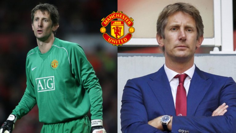 Вратар: Едвин ван дер Сар
Човекът, който донесе трофея на Юнайтед, спасявайки последната дузпа на Никола Анелка. Пази на вратата на „червените дяволи“ само шест години, но ще остане в историята на клуба като легенда. Бившият страж на Аякс, Фулъм и Ювентус спря с футбола през 2011-а на 41-годишна възраст. След това се завърна в Аякс, в който от 2012-а заема различни длъжности. В момента е изпълнителен директор.