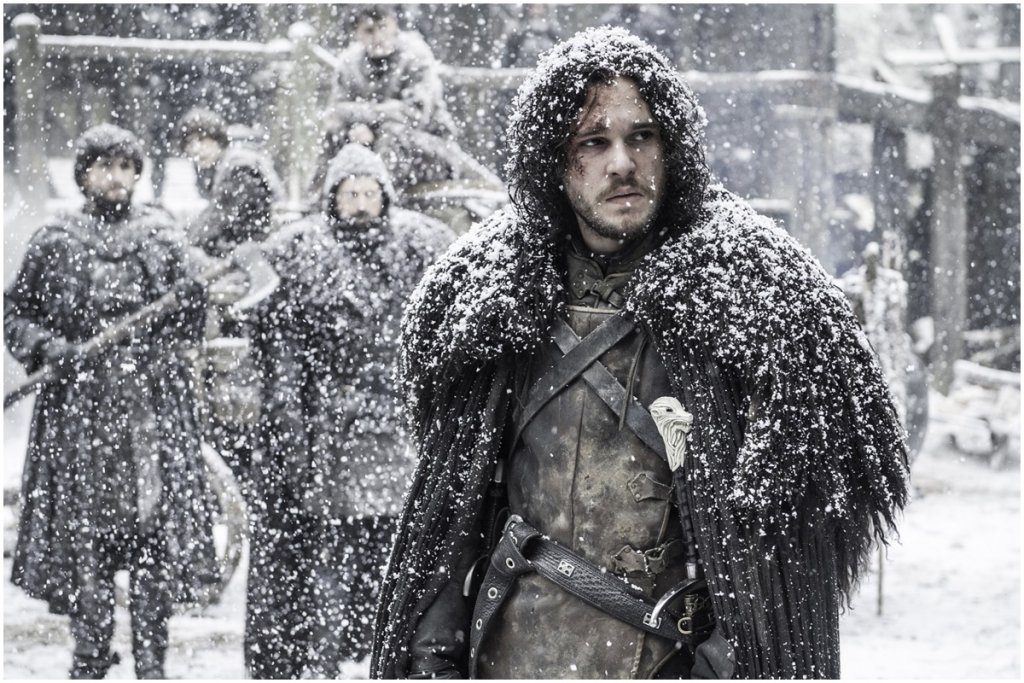 „Game of Thrones“ 
Естествено е най-обсъжданото шоу в социалните мрежи да е и онова, което е било и най-гледано през годината. Вероятната смърт на Джон Сноу е една от най-големите изненади за зрителите за този сезон, както и най-шокиращата според фен